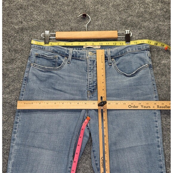 Levi's 315 Shaping Bootcut Jeans Womens 31 Light Wash Stretch Denim Minimalist - Picture 13 of 15